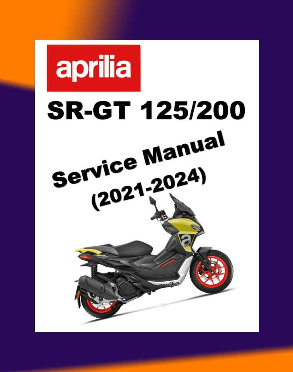 APRILIA SR-GT 125/200 2021-2024 Full Manual Set – Repair & Maintenance Manual