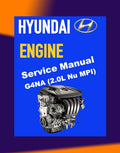 HYUNDAI G4NA 2.0L Nu MPI SERVICE REPAIR MANUAL