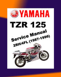 YAMAHA TZR125 1987-1996 Full Manual Set – Repair & Maintenance Manual and Spare Parts Catalog and User Handbook