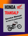 HONDA TRANSALP XL700V/VA 2008-2022 Full Manual Set – Repair & Maintenance Manual and Spare Parts Catalog and User Handbook