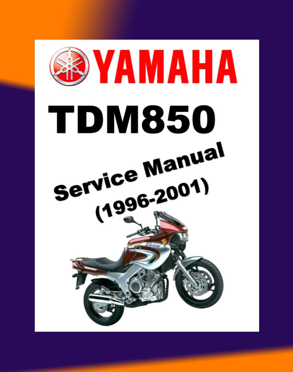 YAMAHA TDM850 1996-2001 Full Manual Set – Repair & Maintenance Manual and Spare Parts Catalog and User Handbook