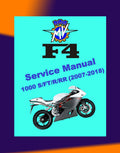 MV AGUSTA F4 1000 S/FT/R/RR 2007-2018 Full Manual Set – Repair & Maintenance Manual and Spare Parts Catalog and User Handbook