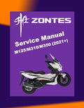 ZONTES M125 / M310 / M350 / M350E 2021-2023 Full Manual Set – SERVICE MAINTENANCE MANUAL