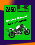 KAWASAKI Z650 2017-2020 Full Manual Set – Repair & Maintenance Manual and Spare Parts Catalog and User Handbook