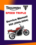 TRIUMPH SPEED TRIPLE 2002-2004 Full Manual Set – Repair & Maintenance Manual and User Handbook