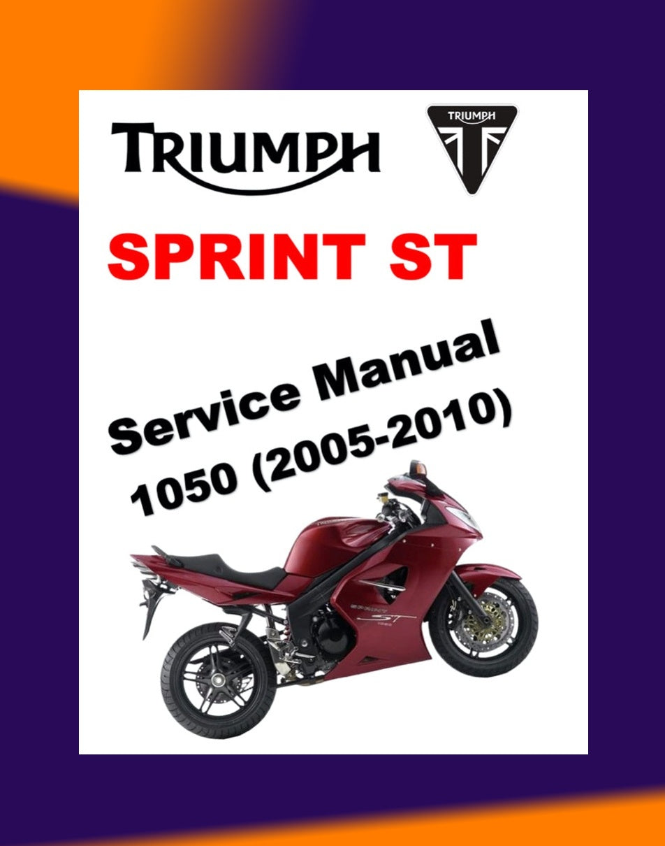 TRIUMPH SPRINT ST / RS 1999-2004 Full Manual Set – Repair & Maintenance Manual and User Handbook