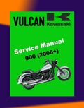 KAWASAKI VULCAN 900 VN900 2006+ Full Manual Set – Repair & Maintenance Manual and Spare Parts Catalog and User Handbook