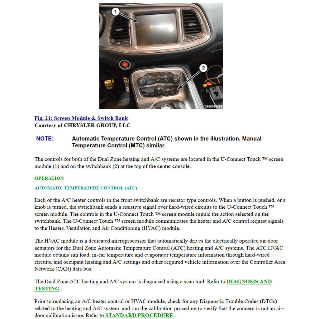 DODGE CHALLENGER III 2008-2020 Full Manual Set – Repair & Maintenance Manual