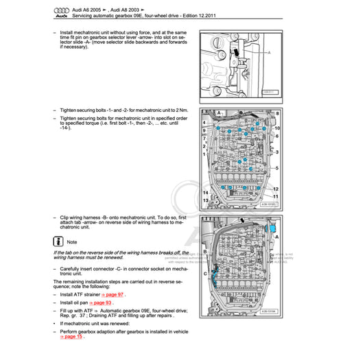 Audi A8 D3/4E 2002-2010 Full Manual Set – Repair & Maintenance Manual