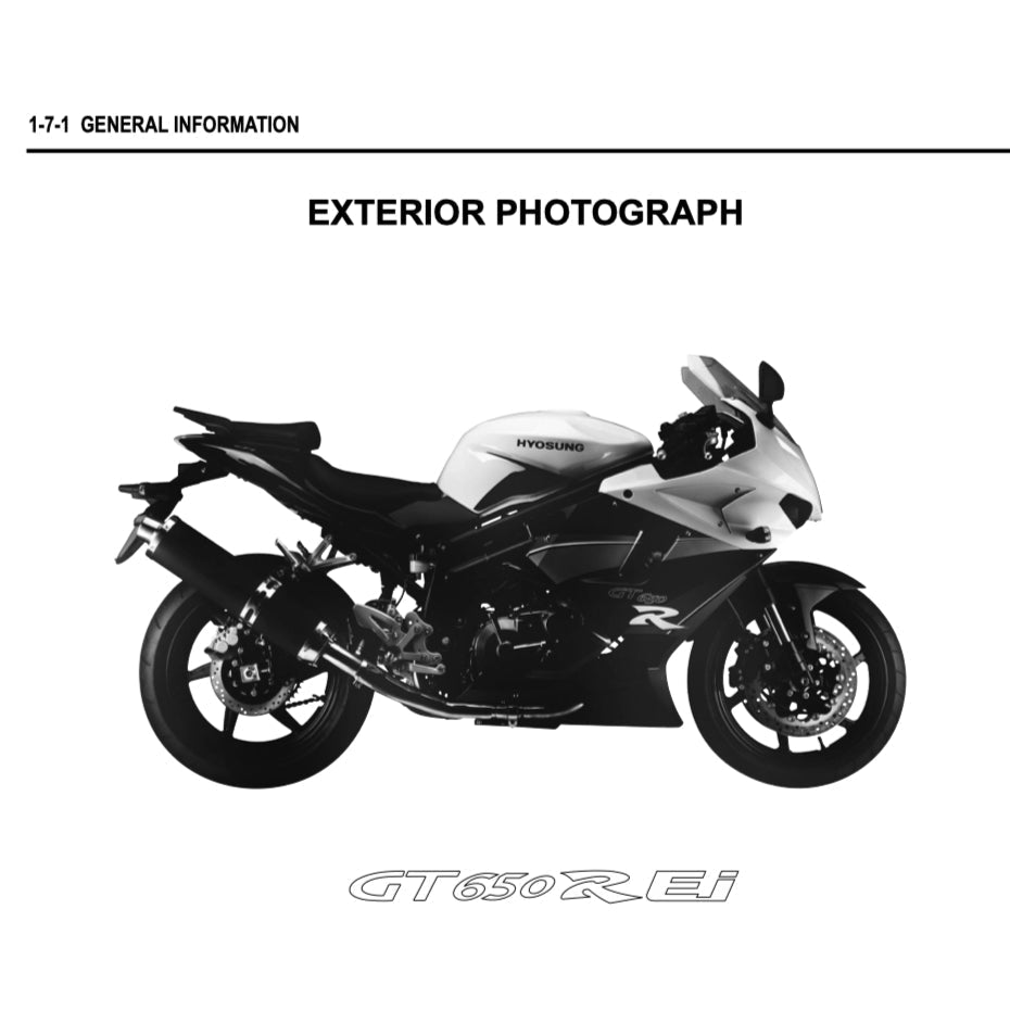 NAZA BLADE/ HYOSUNG 650R 2012-2018 Full Manual Set – Repair & Maintenance Manual and Spare Parts Catalog and User Handbook