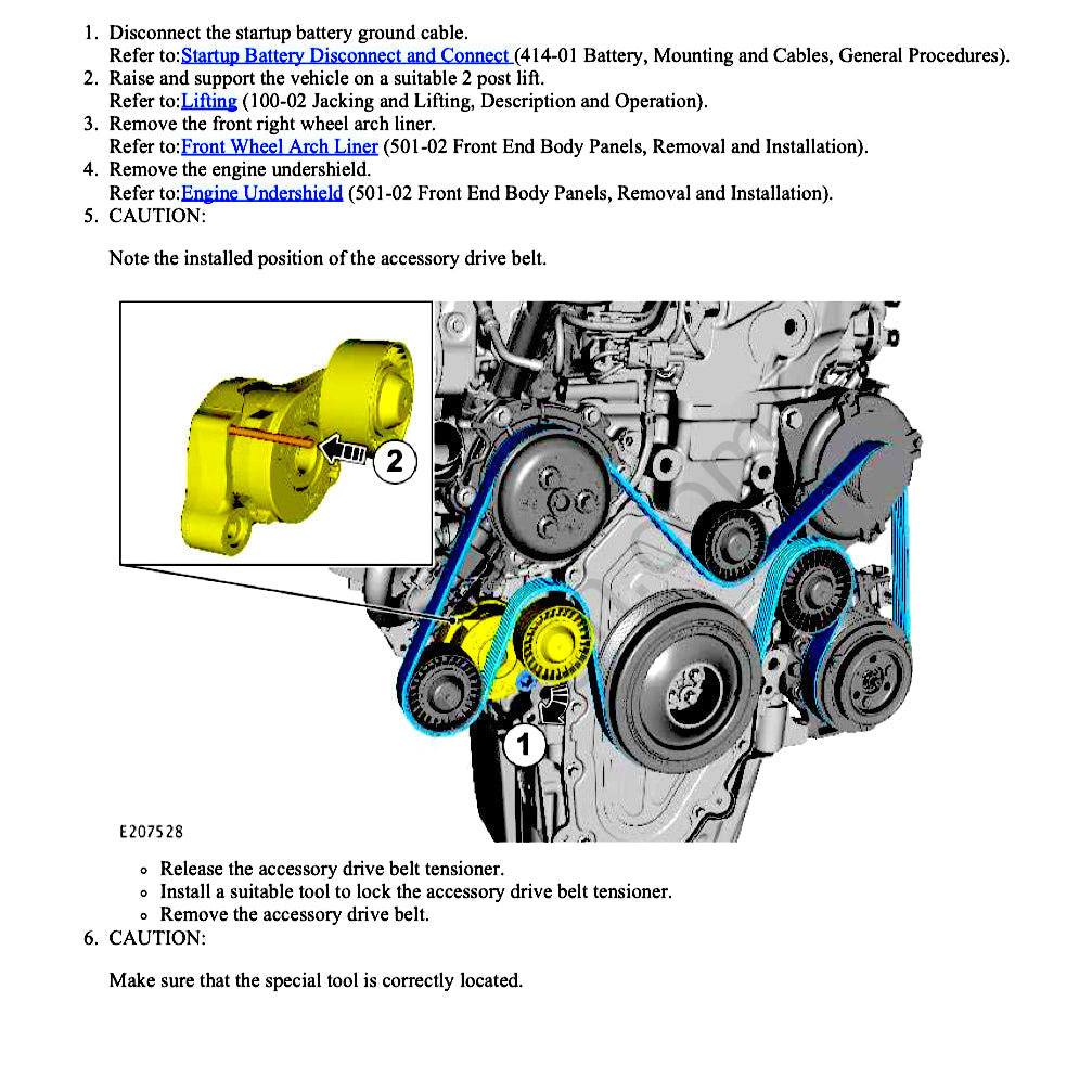 JAGUAR E-PACE X540 Service Workshop Manual (2017and)