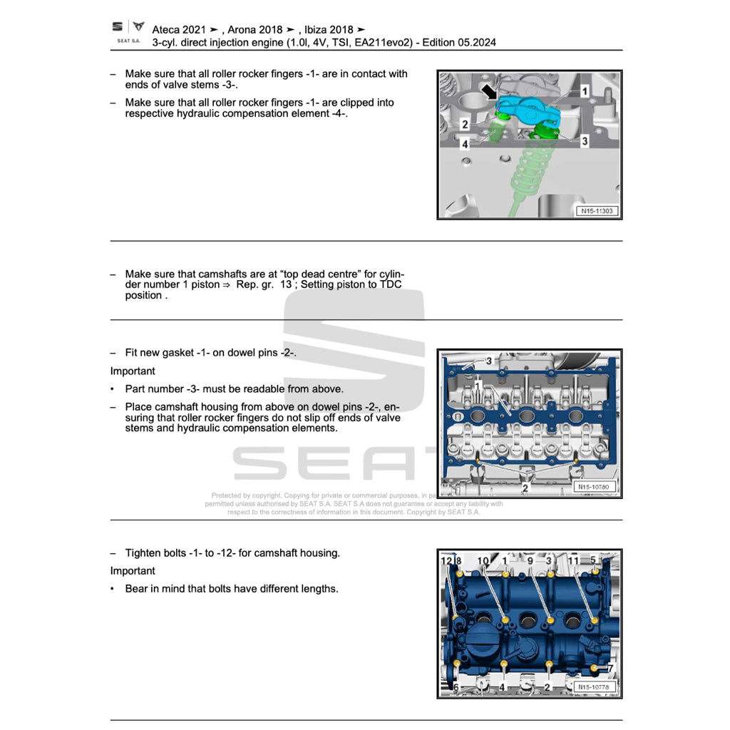 SEAT ATECA KH7 2016+ Full Manual Set – Repair & Maintenance Manual