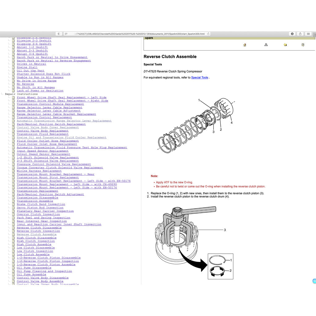 CHEVROLET SPARK M300 2009-2014 Full Manual Set – Repair & Maintenance Manual
